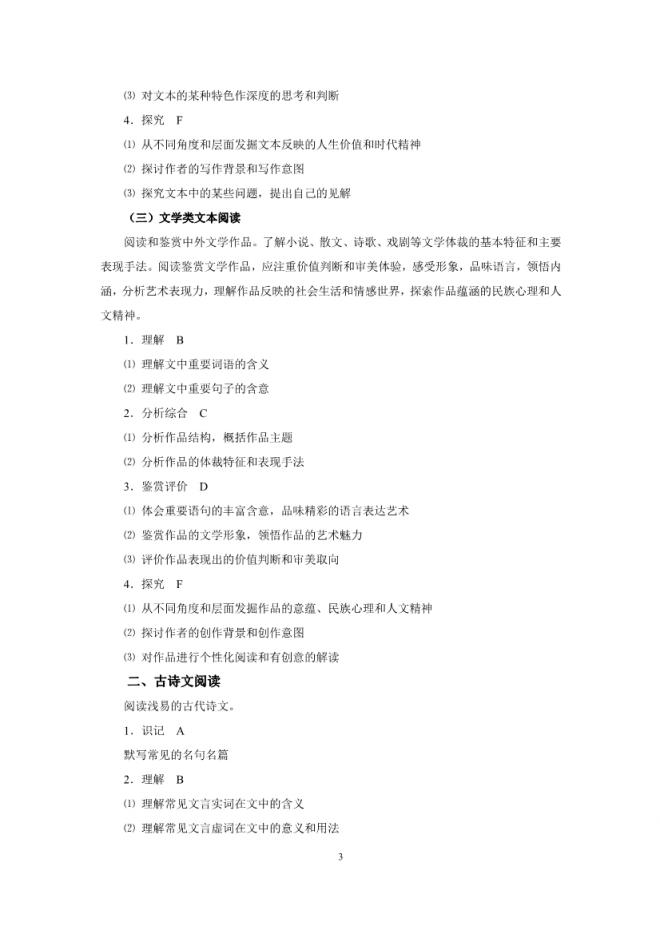 2019年高考语文考试大纲公布(2021年高考语文大纲参考) 2019年高考语文考试大纲公布(2021年高考语文大纲参考)