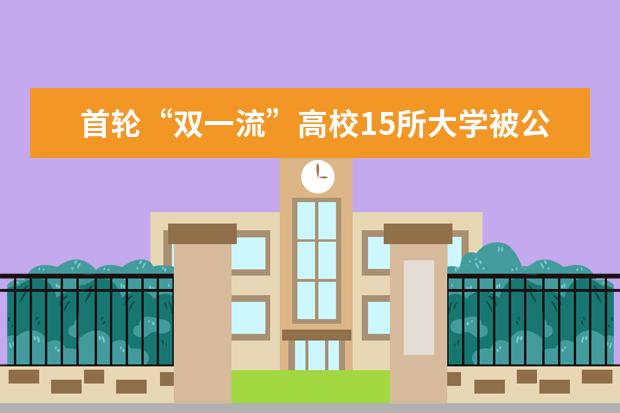 首轮“双一流”高校15所大学被公开警示 警示学科2023年接受再评价