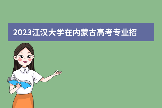 2023江汉大学在内蒙古高考专业招生计划人数是多少