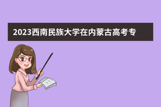 2023西南民族大学在内蒙古高考专业招生计划人数是多少