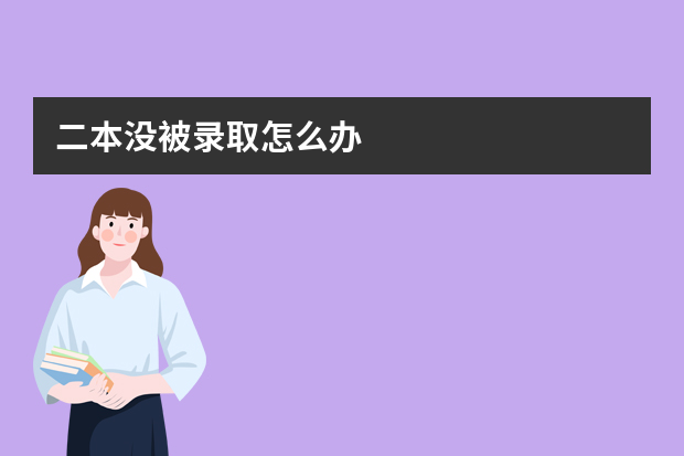二本没被录取怎么办