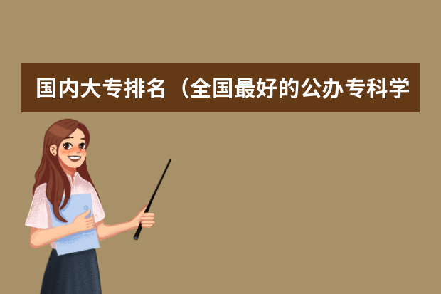 国内大专排名（全国最好的公办专科学校排名）