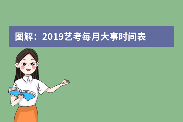 图解：2019艺考每月大事时间表