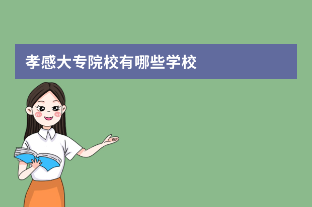 孝感大专院校有哪些学校