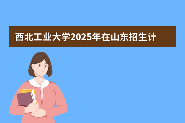 西北工业大学2025年在山东招生计划