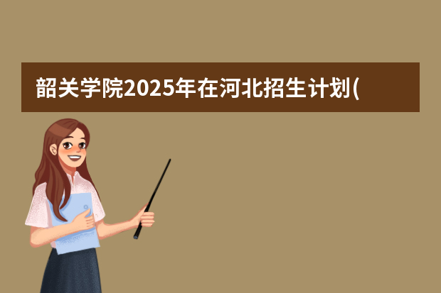 韶关学院2025年在河北招生计划(2026参考)